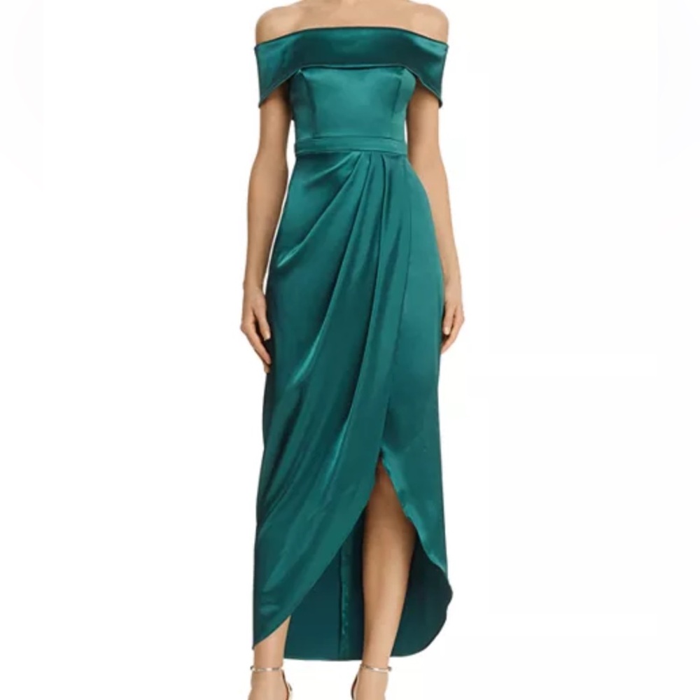 Avery Elegant Teal Evening Gown